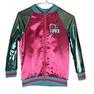 LOL Surprise Bomber Jacket Pink Turquoise Girls Large